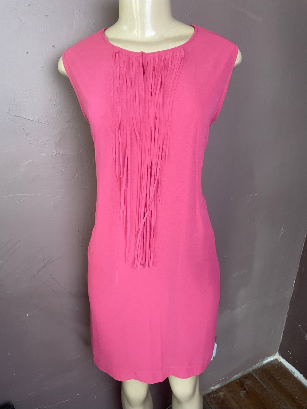 Women's Mini Dress in Coral Pink